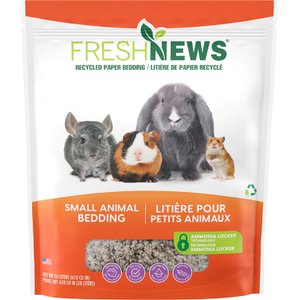 Fresh News Recycled Paper Small Animal Bedding, 40-L