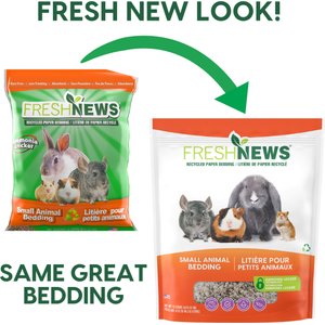 Fresh News Recycled Paper Small Animal Bedding, 40-L