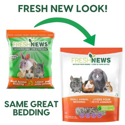 Show full view: Fresh News Recycled Paper Small Animal Bedding, 10-L slide 2 of 9