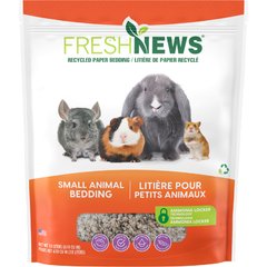 Fresh News Recycled Paper Small Animal Bedding, 10-L