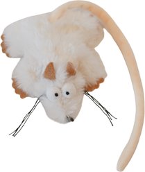 SteelDog USA Combo Critter Plush Cat Toy with Catnip Pouch, White