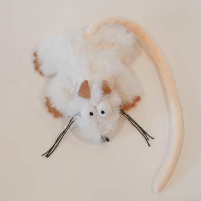 Show full view: SteelDog USA Combo Critter Plush Cat Toy with Catnip Pouch, White slide 2 of 3