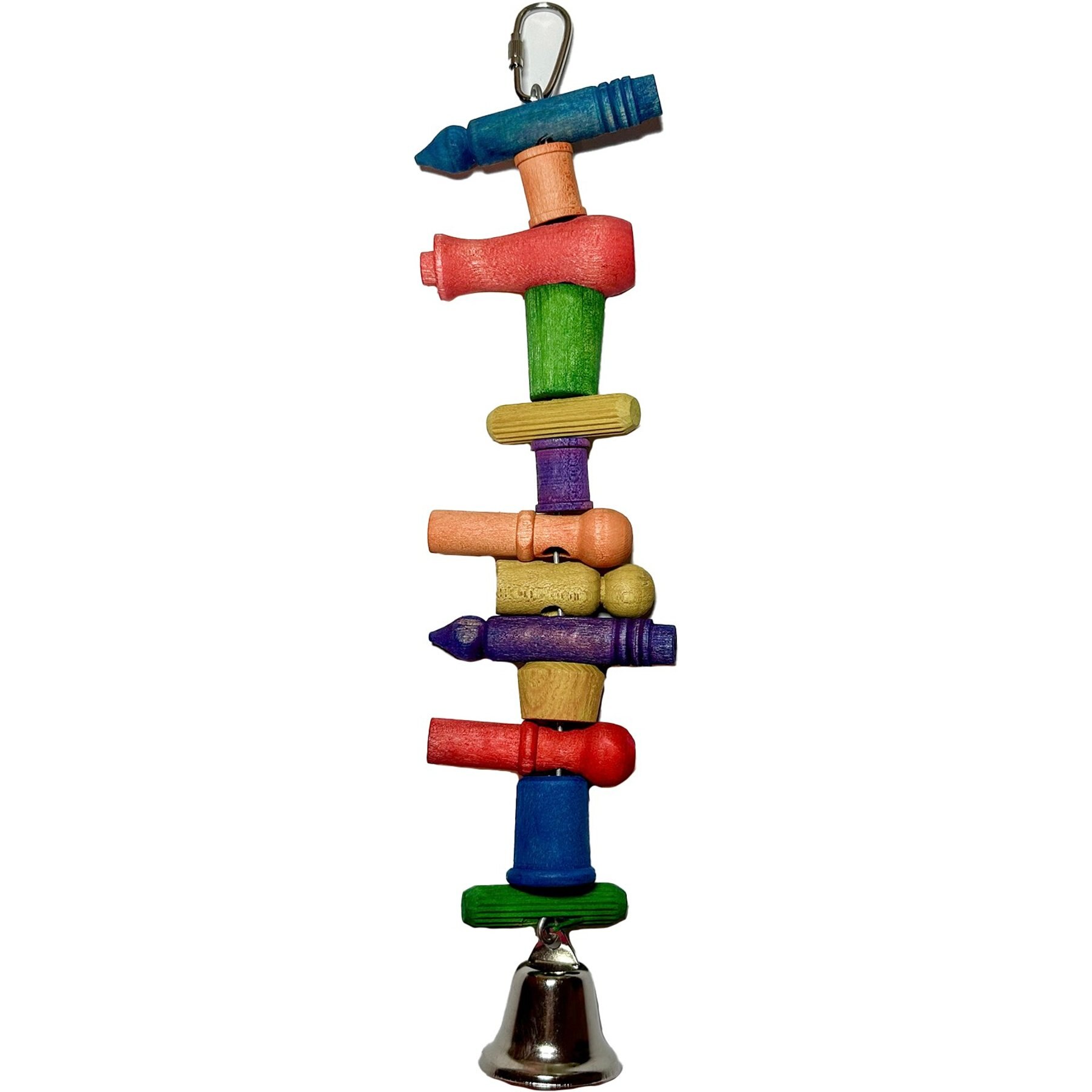 YML PT11 Wooden Colorful Parrot Toy
