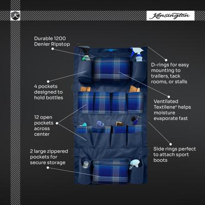 Show full view: Kensington Protective Products Deluxe Horse Trailer Organizer, Kentucky Blue slide 4 of 4