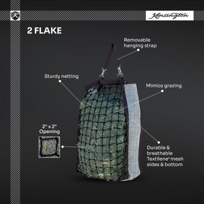 Show full view: Kensington Protective Products 2 Flake Slow Feed Horse Hay Bag, Lavender Mint slide 3 of 4