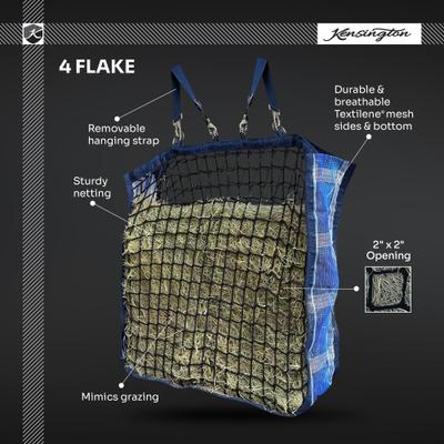 Show full view: Kensington Protective Products Slow Feed 4 Flake Horse Hay Bag, Lavender Mint slide 3 of 5