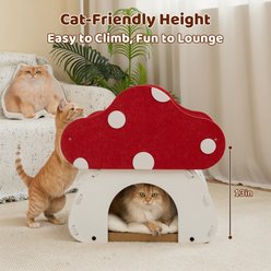 Happy & Polly 2-in-1 Double-Layer Mushroom Cat Scratcher slide 2 of 9