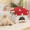 Show in main carousel: Happy & Polly Dual-Layer Mushroom Cat Scratcher Bed slide 1 of 8