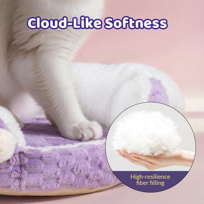 Show full view: Happy & Polly Plush Nebula-Inspired Cat Bed slide 3 of 9