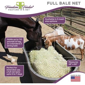 Kensington Protective Products Freedom Feeder Slow Feeding Super Horse Day Net, White, 1-in