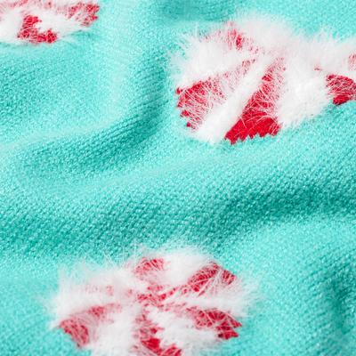 Show full view: Frisco Christmas Peppermint Dog & Cat Sweater, Mint, Medium slide 7 of 11