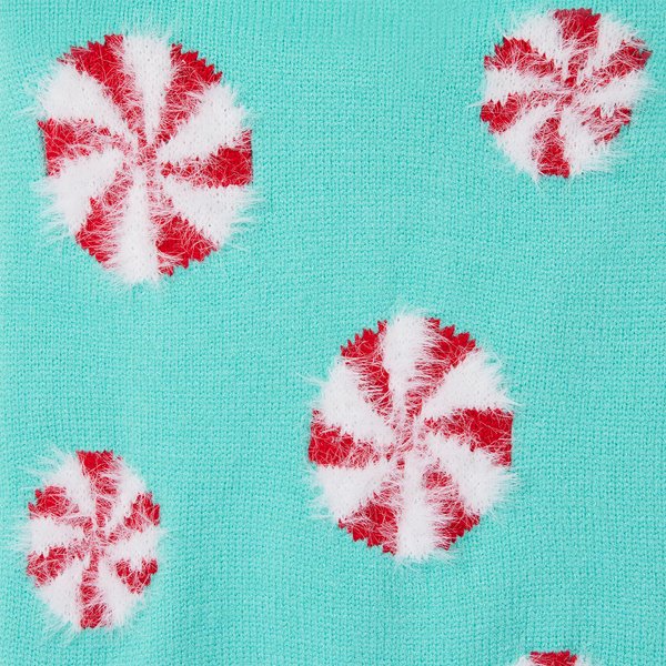 Show full view: Frisco Holiday Peppermint Dog & Cat Sweater, Mint, Medium slide 6 of 10