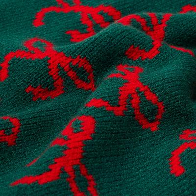 Show full view: Frisco Christmas Bows Dog & Cat Sweater, Green, Small slide 7 of 11