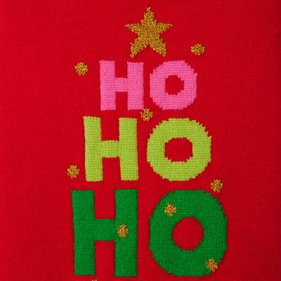 Show full view: Frisco Christmas Ho Ho Ho Dog & Cat Sweater, Red, Medium slide 6 of 11
