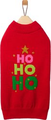 Frisco Holiday Ho Ho Ho Dog & Cat Sweater, Red, Large slide 2 of 8