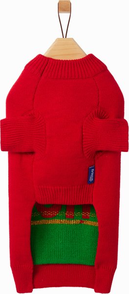 Show full view: Frisco Holiday Ho Ho Ho Dog & Cat Sweater, Red, XX-Large slide 4 of 9