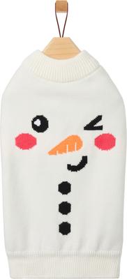 Show full view: Frisco Christmas Snowman Dog & Cat Sweater, Cream, Small slide 4 of 11