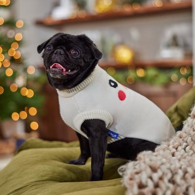 Show full view: Frisco Christmas Snowman Dog & Cat Sweater, Cream, Small slide 8 of 11