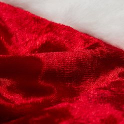 Frisco Christmas Santa Faux Fur Trim Dog & Cat Bandana, X-Large/XX-Large slide 2 of 7