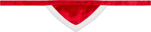 Show full view: Frisco Christmas Santa Faux Fur Trim Dog & Cat Bandana, X-Small/Small slide 4 of 10