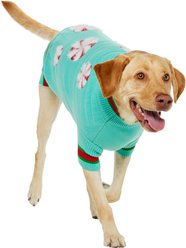 Frisco Christmas Peppermint Dog & Cat Sweater, Mint, X-Large