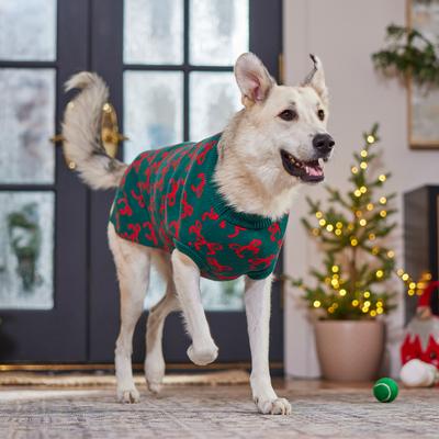 Show full view: Frisco Holiday Bows Dog & Cat Sweater, Green, XX-Large slide 7 of 9
