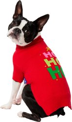 Frisco Holiday Ho Ho Ho Dog & Cat Sweater, Red, Small