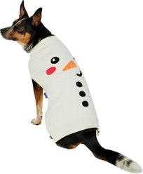 Frisco Christmas Snowman Dog & Cat Sweater, Cream, X-Large