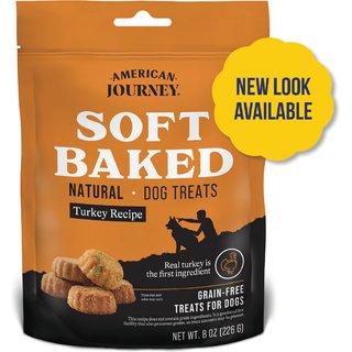 American Journey Turkey Recipe Grain-Free Soft-Baked Dog Treats (NOW CHEWY NAMED), 8-oz bag slide 1 of 8