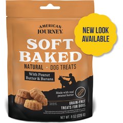 American Journey With Peanut Butter & Banana Grain-Free Soft-Baked Dog Treats (NOW CHEWY NAMED), 8-oz bag