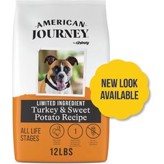 American Journey Limited Ingredient Turkey & Sweet Potato Recipe Grain-Free Dry Dog Food (NOW CHEWY NAMED), 12-lb bag