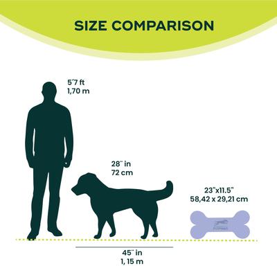 Show full view: FitPAWS K9FITbone Dog Training Regular Balancing Bone, Blue slide 7 of 8