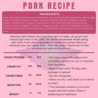 Show full view: Shepherd Boy Farms Pork Recipe Freeze-Dried Dog Food, 48-oz bag slide 5 of 8