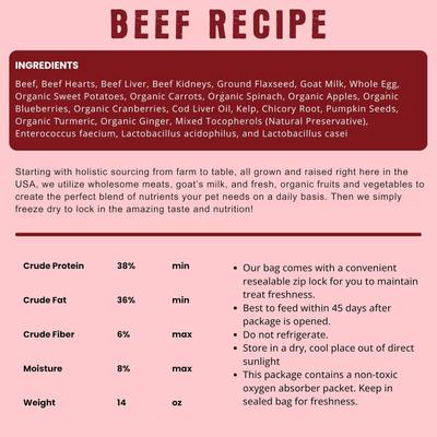 Show full view: Shepherd Boy Farms Beef Recipe Freeze-Dried Dog Food, 48-oz bag slide 6 of 9