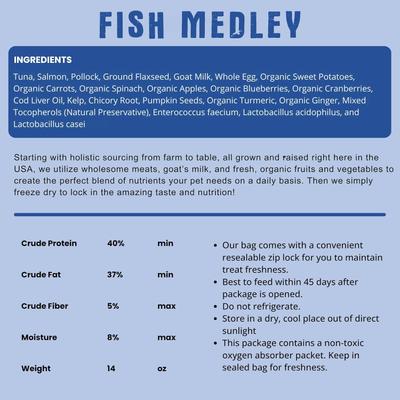 Show full view: Shepherd Boy Farms Fish Medley Recipe Freeze-Dried Dog Food, 48-oz bag slide 5 of 8