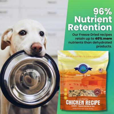 Show full view: Shepherd Boy Farms Chicken Recipe Freeze-Dried Dog Food, 48-oz bag slide 4 of 9
