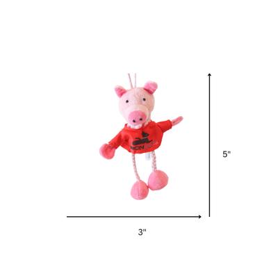 Show full view: SteelDog USA Pasture Pal Pig Plush Cat Toy with Catnip Pouch slide 2 of 3