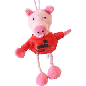 SteelDog USA Pasture Pal Pig Plush Cat Toy with Catnip Pouch