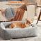 Show in main carousel: JOEJOY Rabbit Fur Leopard Print Dog & Cat Bed with Anti-Slip Bottom & Removable Cover, Grey, Small slide 3 of 8