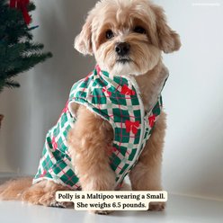 Lucy & Co. Happy Howlidays Teddy Reversible Dog Vest, XX-Large slide 2 of 5