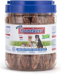 Pet Center Quackers Duck Breast Dog Treats, 1-lb jar