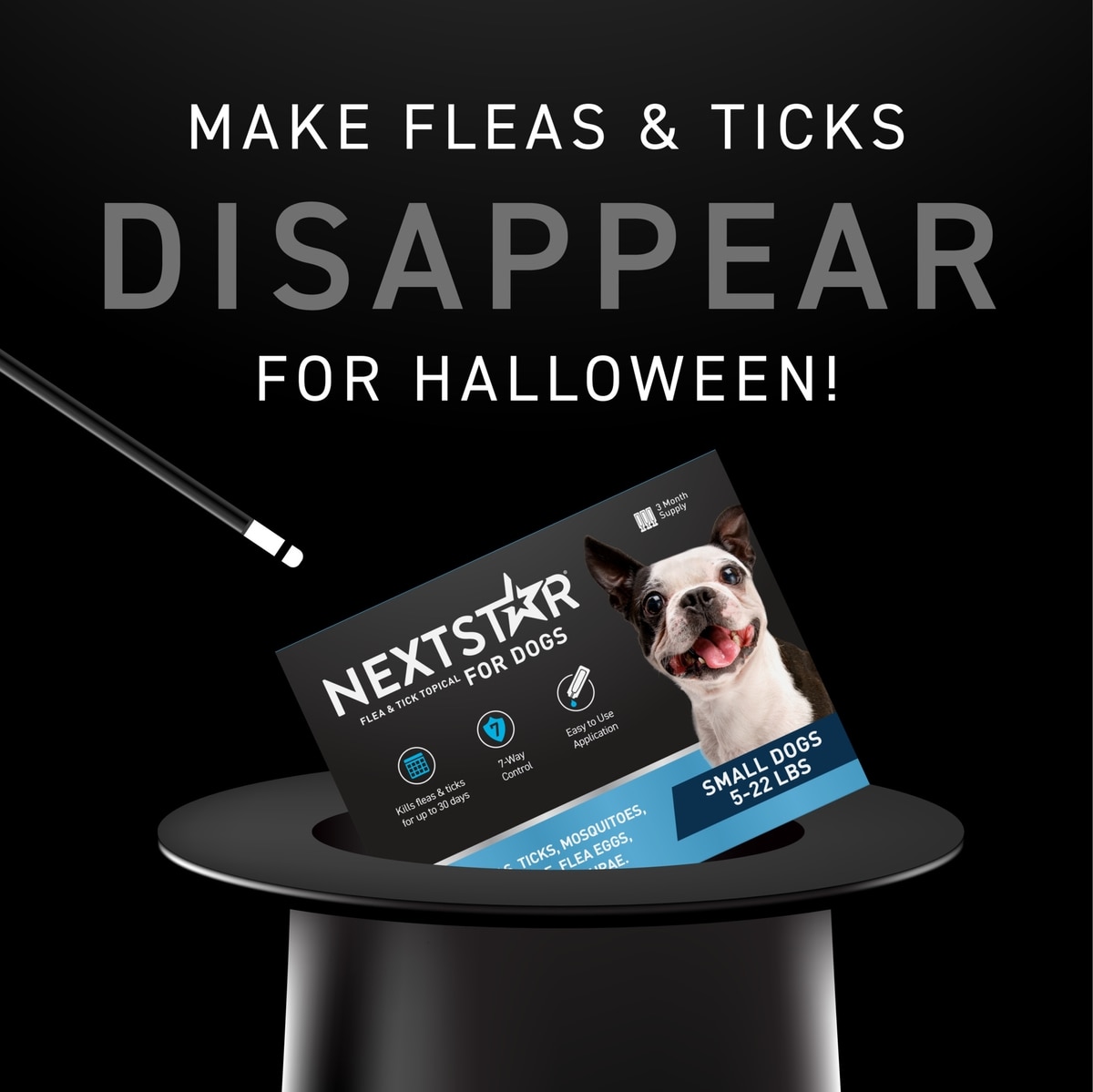 NEXTSTAR Flea Tick Spot Treatment for Small Dogs, 5-22 lbs,