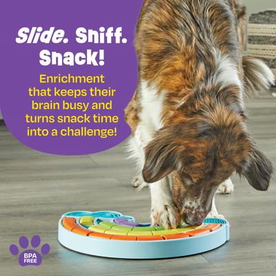 Show full view: Brightkins Calming Rainbow Treat Dispensing Dog Toy, Multi Color, 16 x 11.1 x 2-in slide 4 of 11