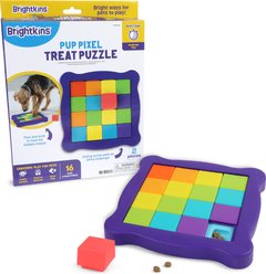 Brightkins Pupcasso Treat Dispensing Dog Toy, Multi Color, 13.02 x 11 x 1.77-in