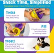 Show in main carousel: Brightkins Texture Ball Tough & Tumble Treat Dispensing Dog Toy, Multi Color, 8.19 x 6.3 x 4.13-in slide 4 of 8