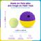 Show in main carousel: Brightkins Texture Ball Tough & Tumble Treat Dispensing Dog Toy, Multi Color, 8.19 x 6.3 x 4.13-in slide 3 of 8