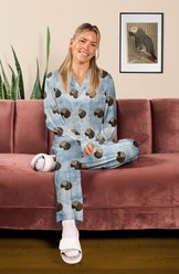 ISlide Personalized Sky Pattern Pet Pajamas, Carolina, X-Large slide 2 of 3