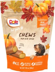Dole Fall Pup-Kin Spice Pumpkin Plant-Based Soft & Chewy Dog Treats, 7.05-oz bag slide 2 of 3
