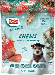 Dole Winter Snowy Strawberry Plant-Based Soft & Chewy Dog Treats, 7.05-oz bag slide 2 of 3