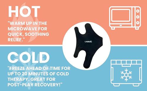 Show full view: Labra Cold Hot Therapy Ice Dog Knee Wrap Brace, Black, Medium slide 4 of 9